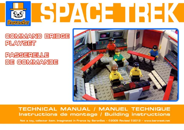 lego ncc-1701 bridge star trek tos custom building instructions