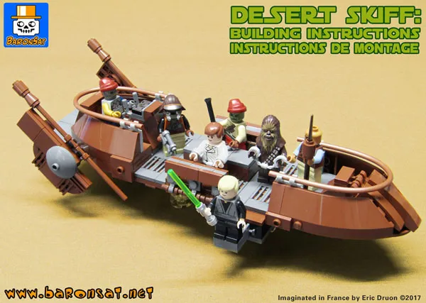 2017 lego tatooine skiff moc building instructions
