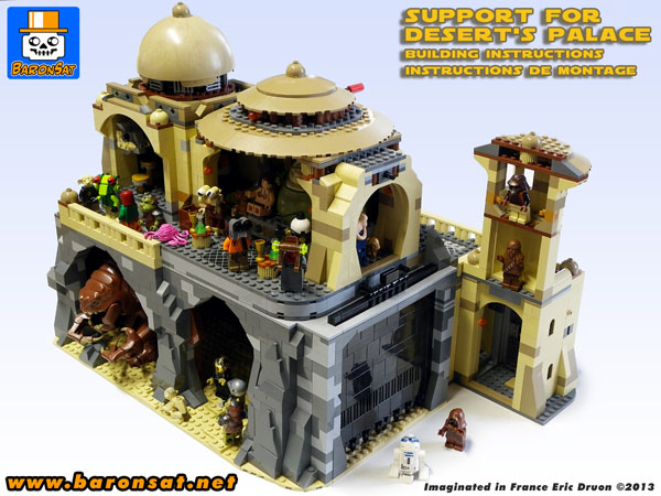 lego jabba palace custom building instructions