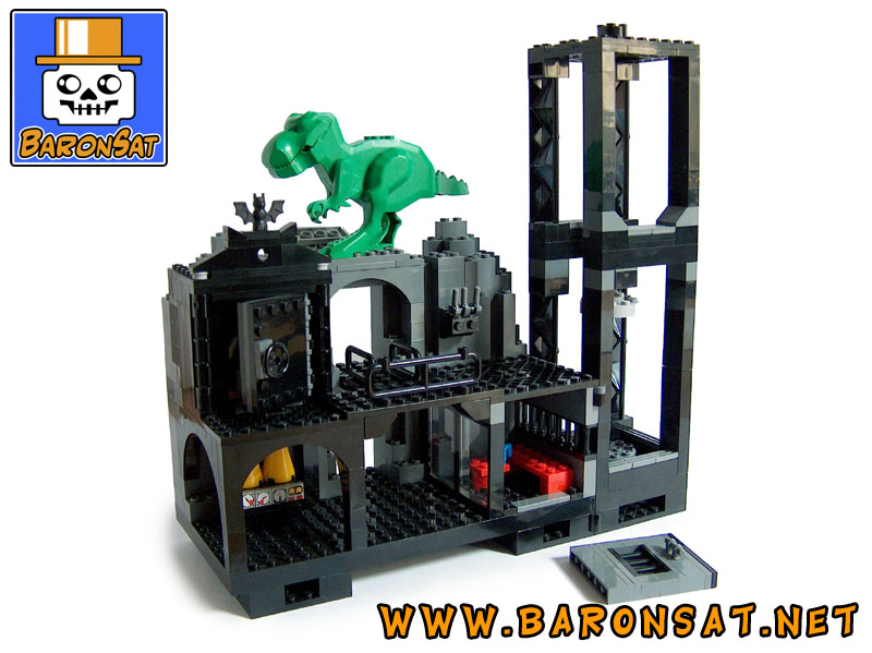 Lego moc Batcave Computer T-Rex Custom Model