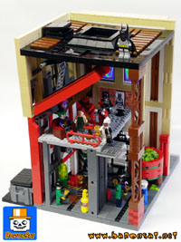 lego moc batman joker lair roof