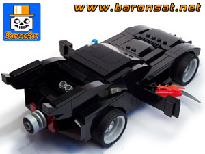 Lego moc Bond Batmobile reactor