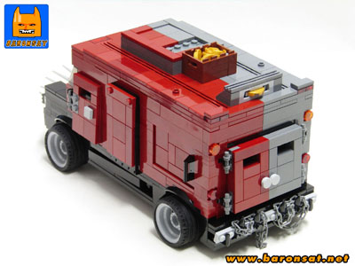 Lego moc Two Face Armored Truck Back
