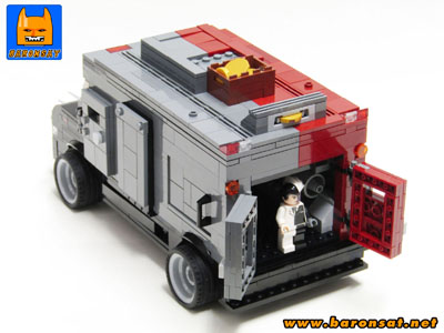 Lego moc Two Face Armored Truck Open