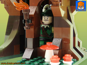 Lego moc 6054 Forestmen Hideout Secret Entry