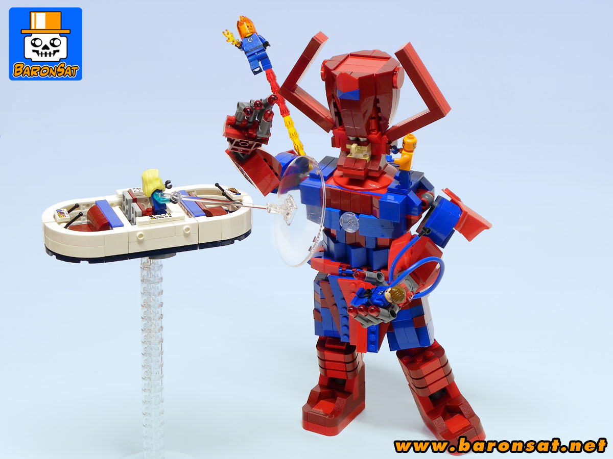 lego galactus vs fantastic four custom model_5