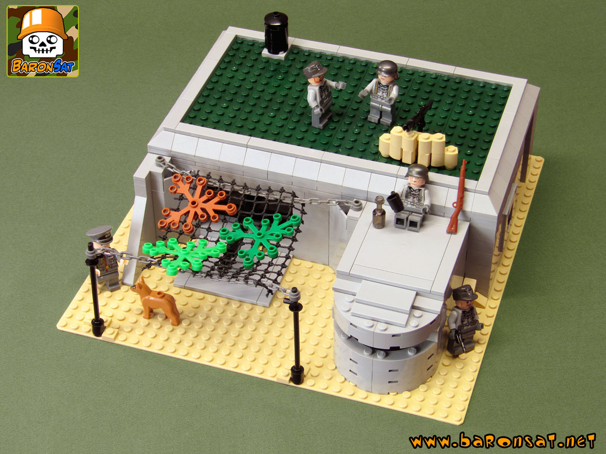 Lego moc german canon bunker custom model