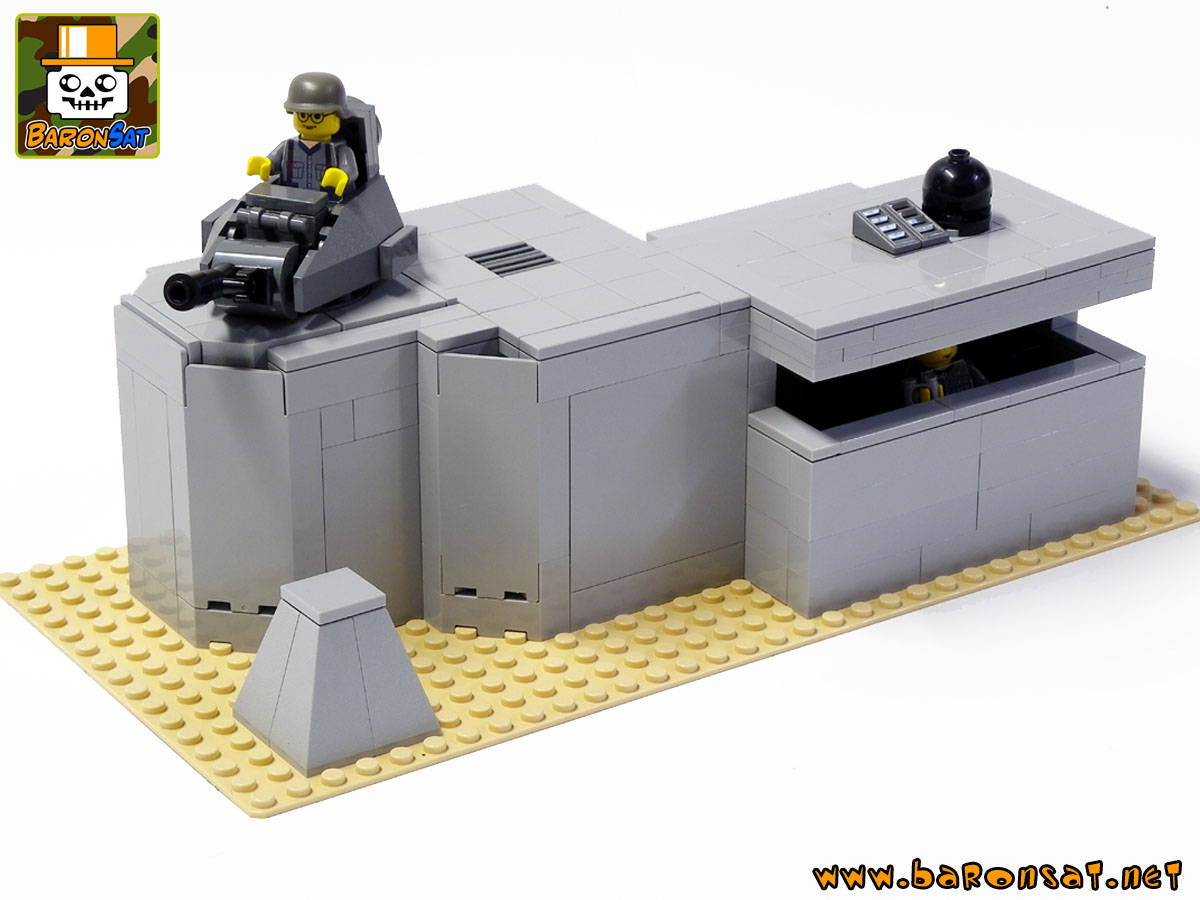 Lego moc WW2 German Turret Bunker custom model