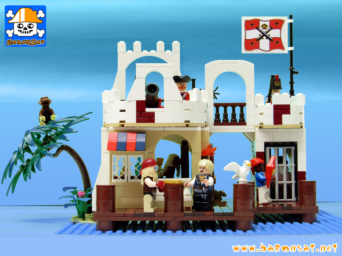 Lego moc 6267 Lagoon-Lock-Up Redux Front View
