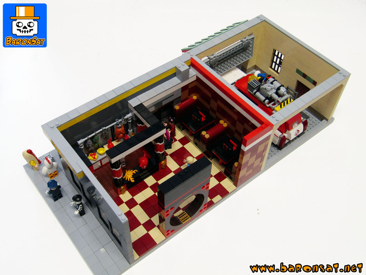 lego Ghostbusters custom model moc HQ Chinese restaurant_4
