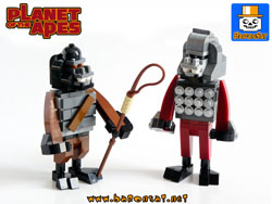Lego moc Planet of the Apes GORILLA SOLDIER & GENERAL URSUS