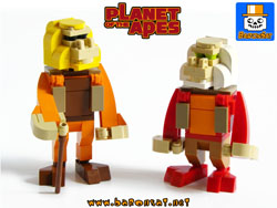 Lego moc Planet of the Apes Zaius & Charlton