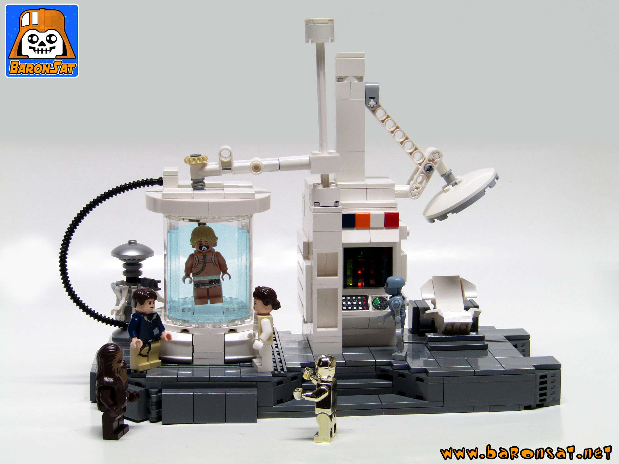 Lego hoth rebel base bacta chamber MOC custom Model