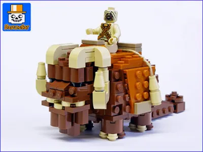 Lego Bantha MOC Brick custom Model Lego Bantha MOC Brick custom Model