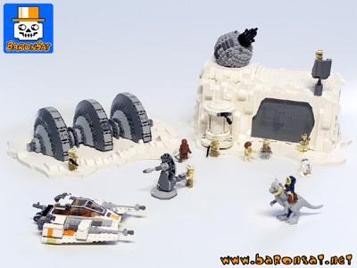 Lego hoth rebel base ion cannon MOC custom Model