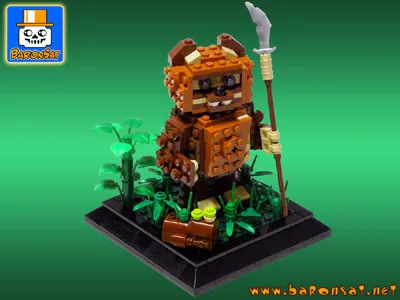 Lego Ewok Wicket Brick Figure MOC custom Model lego wicket ewok custom model
