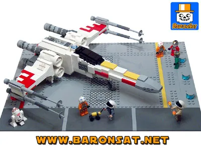 Lego x-wing Diorama MOC custom Model Lego x-wing Diorama MOC custom Model