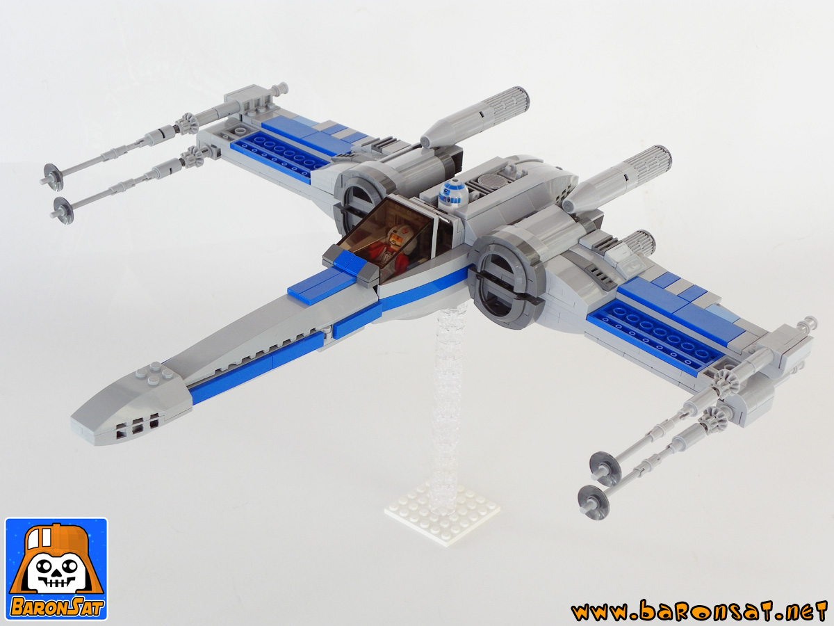 Star Wars Episode 7 X Wing Lego Custom Moc Brick Model