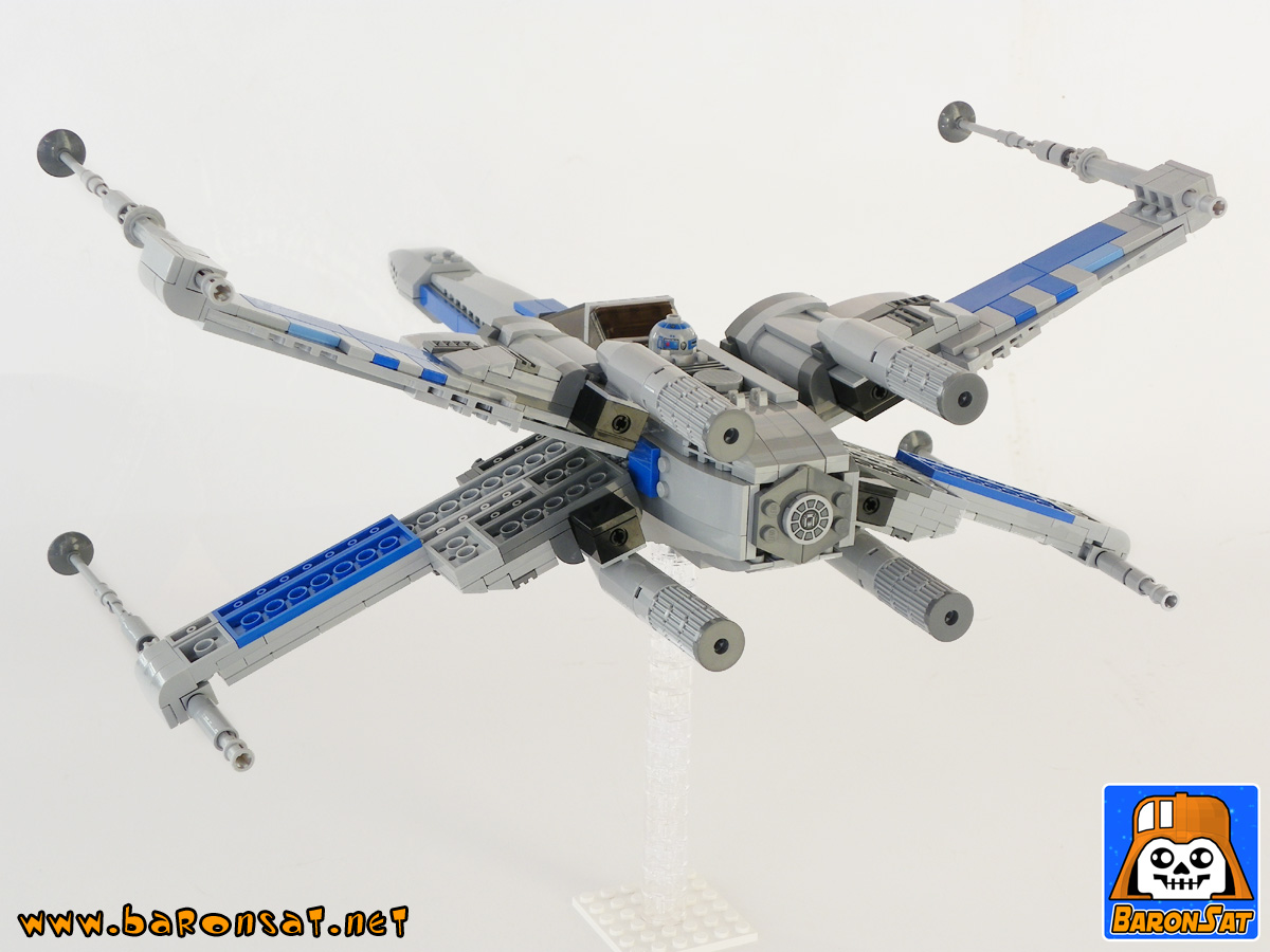 Lego moc episode 7 x-wing Back view