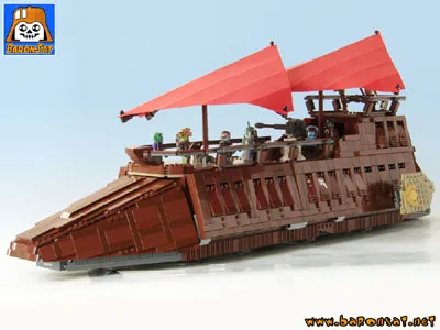 Lego Jabba's Barge MOC custom Model lego jabba barge custom model moc