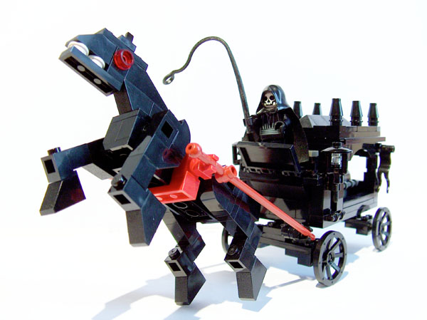 Lego horse drawn hearse moc horse rearing up