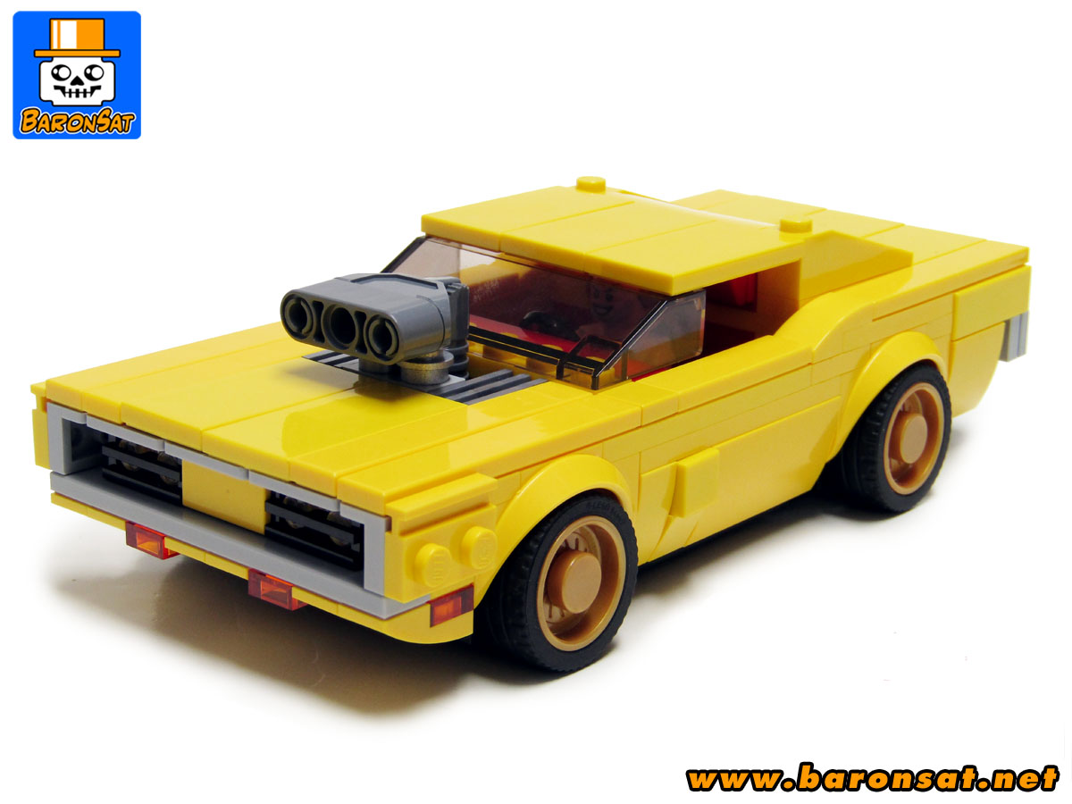 Lego moc Dodge Charger 1970 Yellow