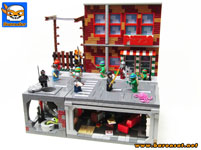 TMNT underground lair Lego moc