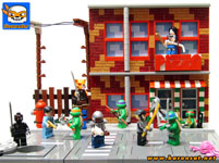 TMNT lair street view Lego moc