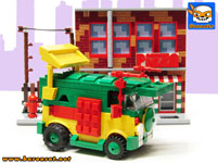 TMNT Party Wagon in street Lego moc