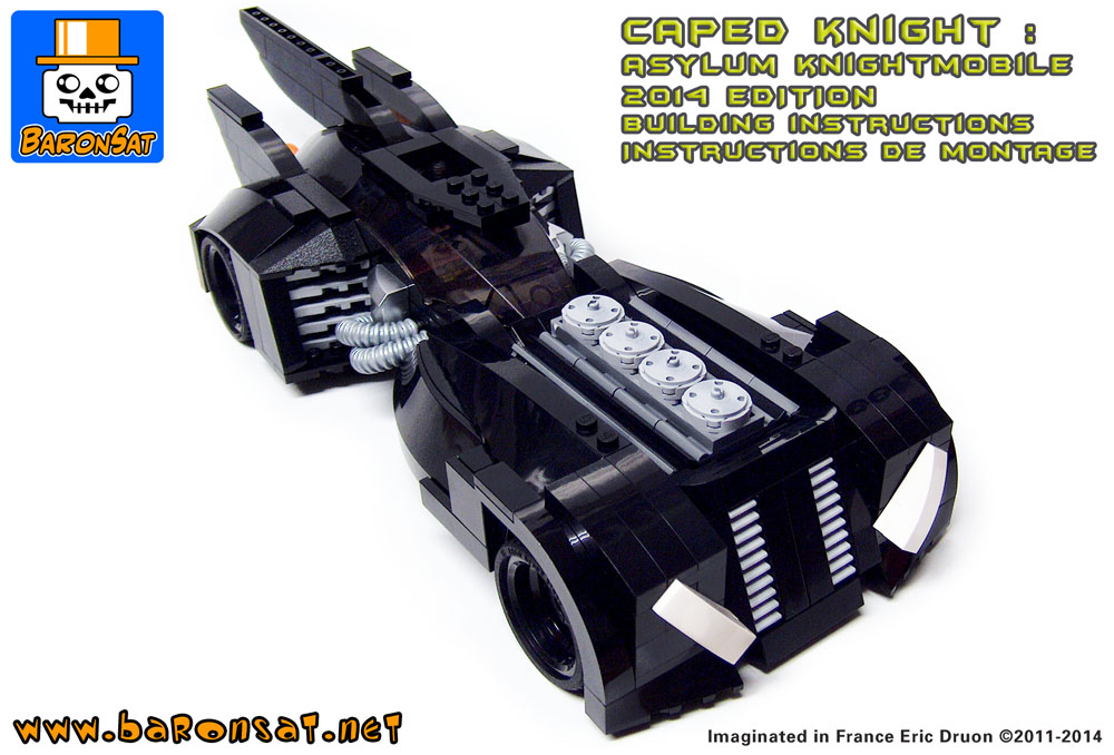 Lego moc Arkham Asylum Batmobile Building Instructions