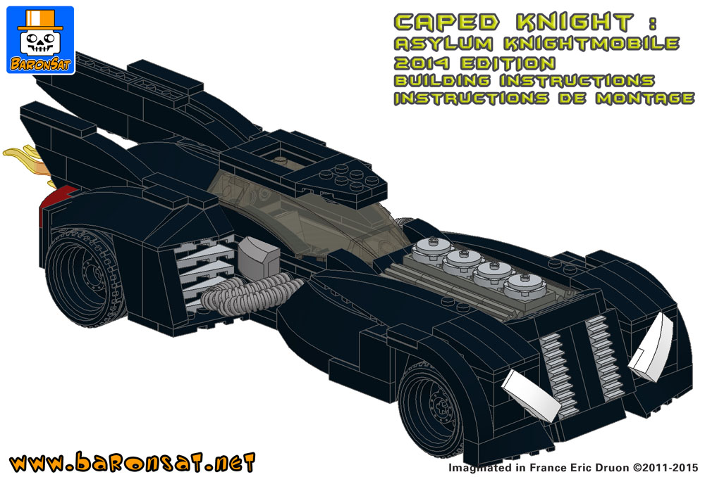 Instructions Lego Bricks Custom Batmobile Arkham Asylum