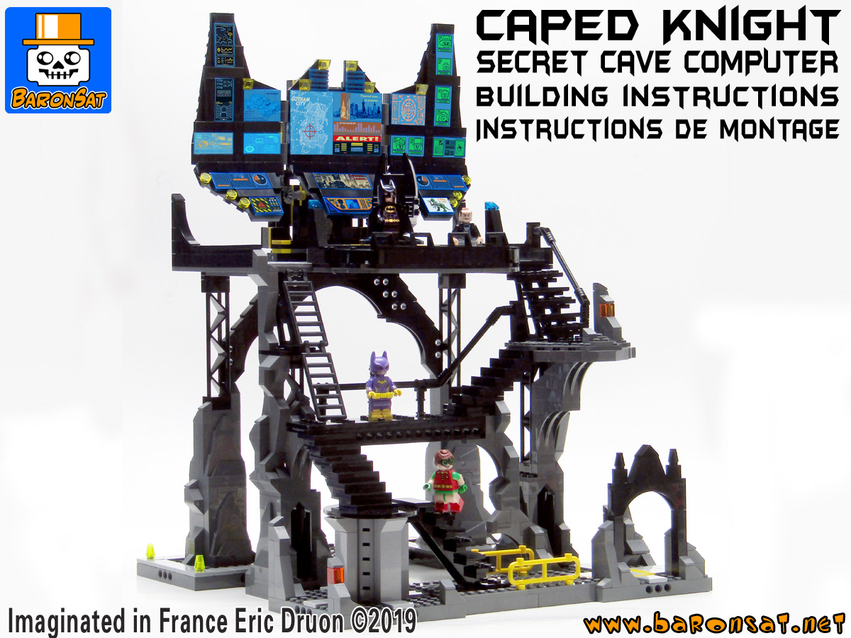 Lego moc Batcomputer Batcave Building Instructions