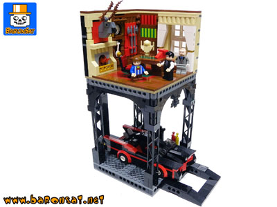 lego wayne library batman building instructions custom moc