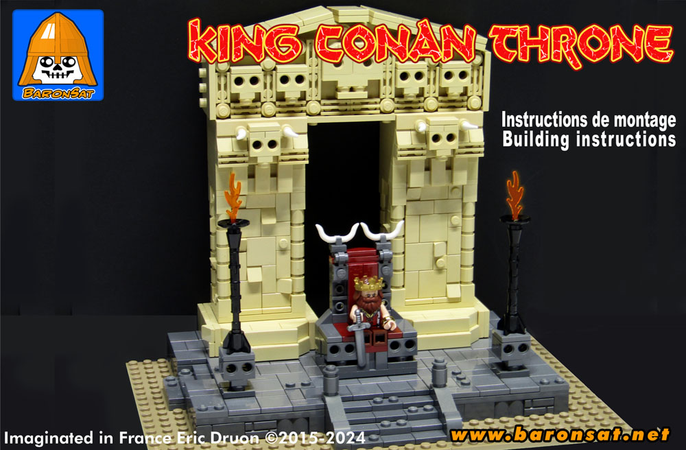 Lego moc King Conan Throne Building Instructions Cover