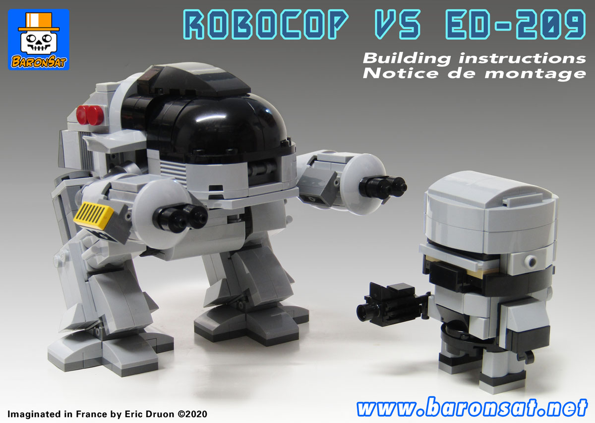 Lego moc Brickheadz Robocp Ed-209 instructions