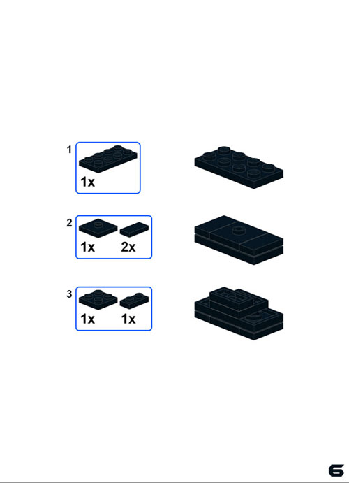 Lego moc Free Building Instructions for Moodscale Batman Figure Page 6