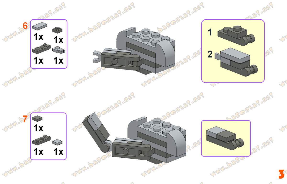 Lego moc Free Building Instructions Cute Cat Custom Model Page 5