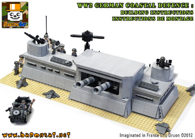 Lego-moc-WW2-Coastal-Defense-Bunker-building-instructions