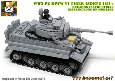 WW2-PZKPFW-Tiger-Tank-building-instructions Lego-moc-WW2-PZKPFW-Tiger-Tank-instructions