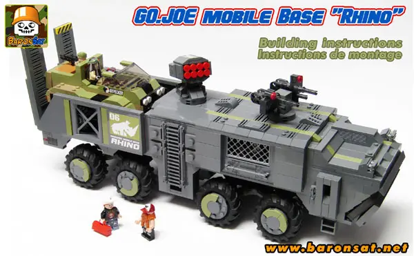 Lego moc GI Joe Mobile Base Rhino Instructions