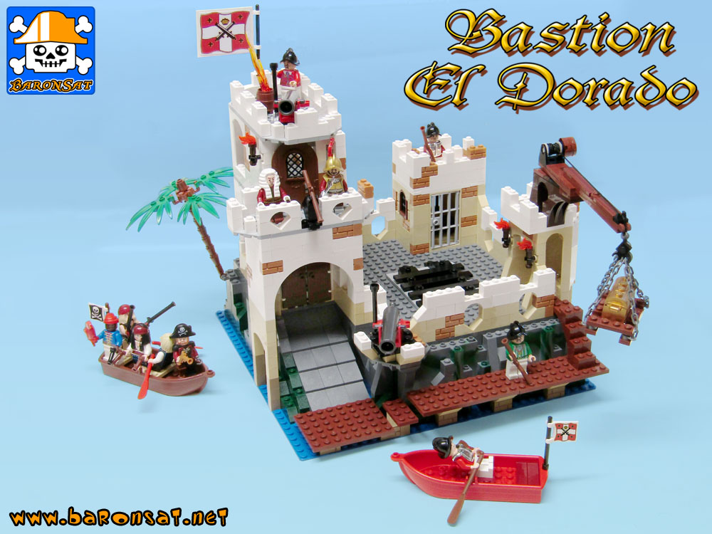 Lego Pirates moc el dorado fortress building instructions