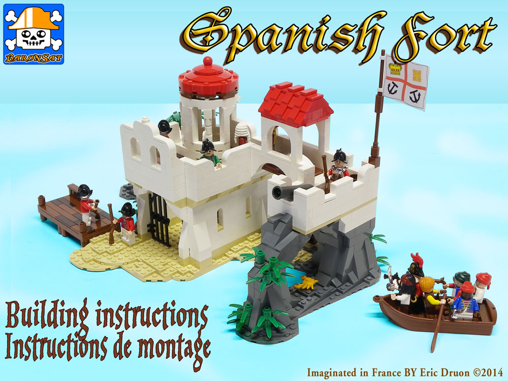 pirates island playset  custom moc models made of real lego bricks