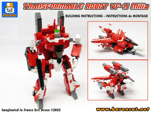 Valkyrie VF-1J Milia building instructions moc Lego
