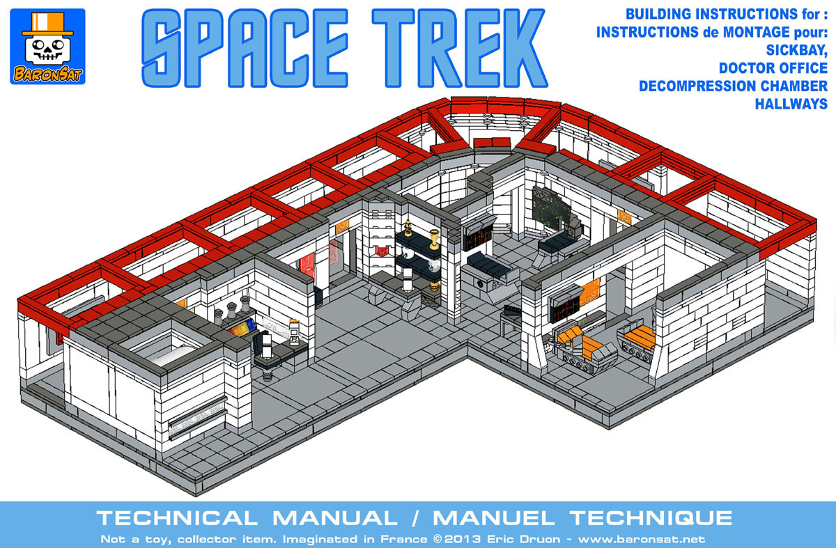 lego star trek sickbay custom instructions