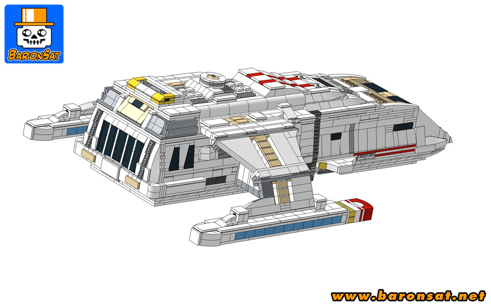 DS9 Runabout Shuttle star trek building instructions back