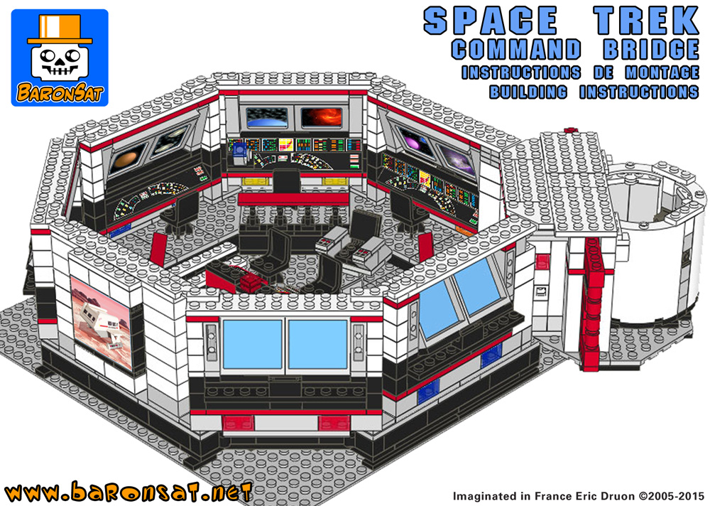 lego star trek tos main bridge custom model