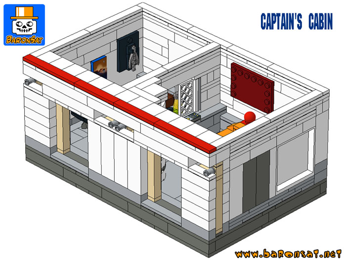 lego kirk cabin star trek tos building instructions