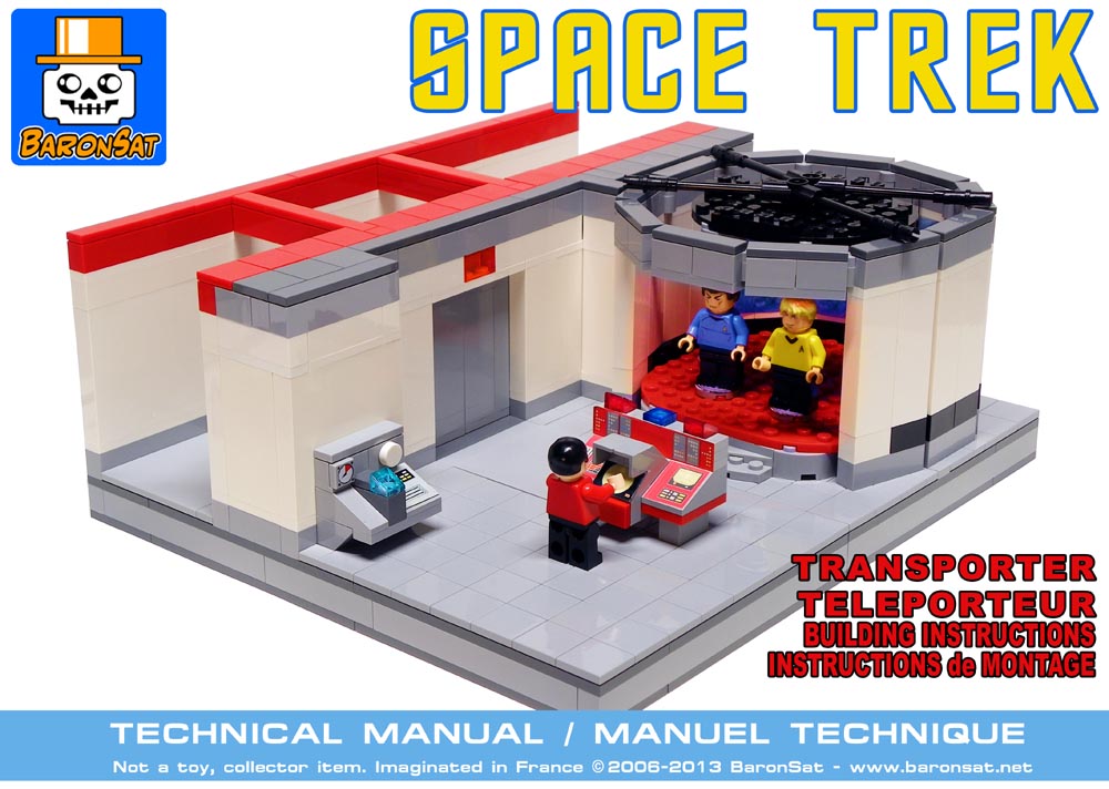 lego transportation star trek tos custom instructions