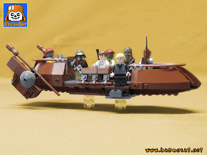 lego tatooine skiff moc model