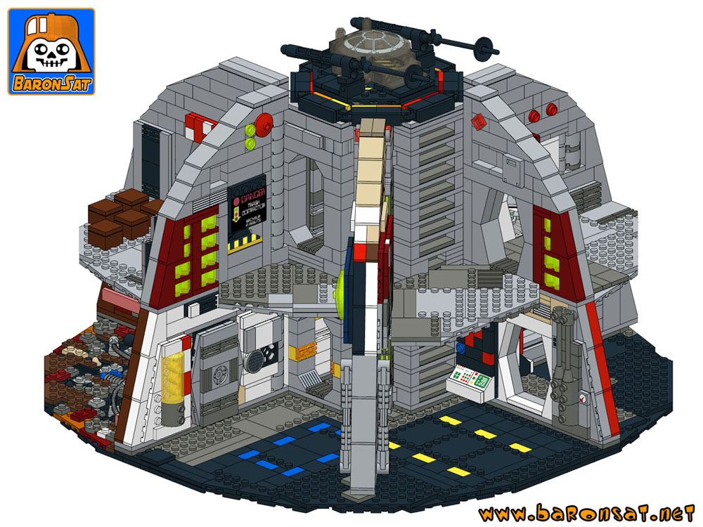 lego Palitoy death Star custom model building instructions